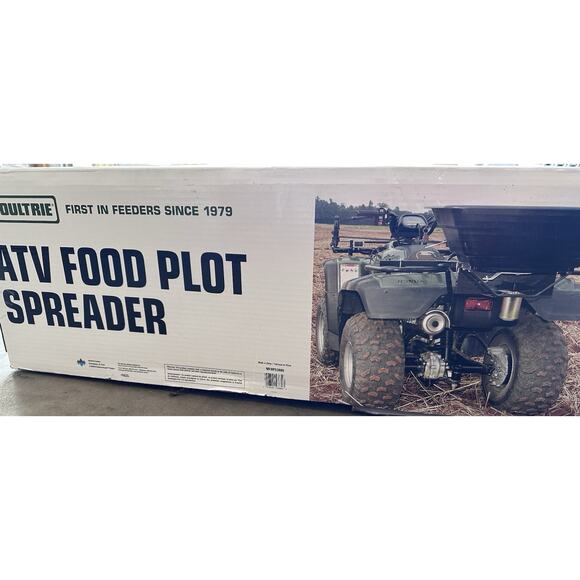 READ! Moultrie ATV Food Plot Spreader with ATV Rack Mounting Brackets - Picture 6 of 7
